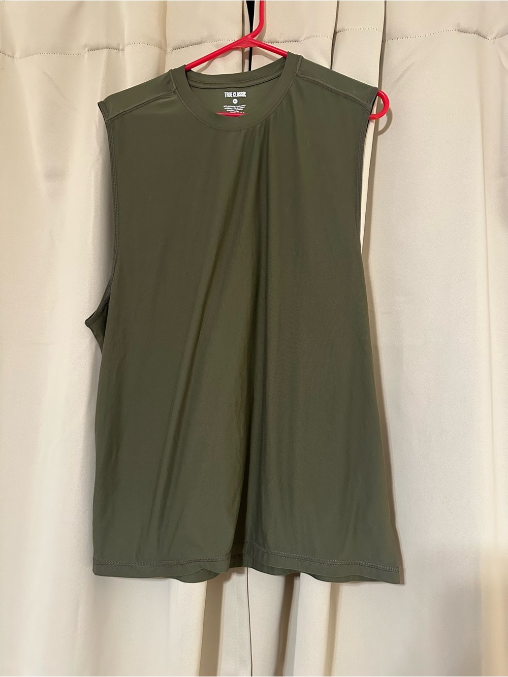 True Classics Olive Green Sleeveless Athletic Top